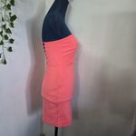 Windsor  Coral Orange Strapless Bodycon Mini Dress Photo 3