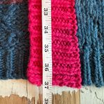 Farm Rio Striped Oversized Cardigan Multicolor Knit Puff Sleeve size XS Crochet Photo 10