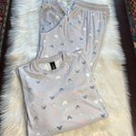 Disney  Pale Gray Silky Fleece PJ Set Photo 0