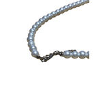Women's Unbranded White Pearl Necklace One Size with Silver Clasp Photo 2