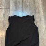 ALBION FIT Albion‎ Black Ruffle Sleeve Romper Drawstring Waist XS Photo 5