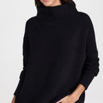 Free People  Ribbed Turtleneck Sweater Black Size XSmall Photo 0