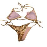 Elegant Gold Bikini Set Size XXL Photo 2