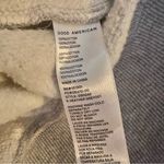 Good American Oversized Gray Hoodie K Initial Cotton Sweatshirt Monogram Photo 5