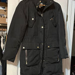 Cole Haan  Signature Black Puffer Coat with Gold Tone Accents Small NO hood Photo 0