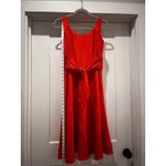 Coldwater Creek  Silk Burnt Orange Sleeveless Midi Western Style Dress Size 10 Photo 8