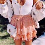 Majorelle  Pink Skirt with Pom-Poms Photo 0