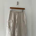 Reformation Ethan Linen Tan Pants XS Photo 5