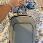 Grey Leather Backpack Photo 0