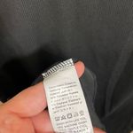 SheIn  Privé Black Long Sleeve Ribbed Square Neck Split Thigh Dress, Large Photo 4