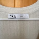 ZARA Sweater Dress Womens Size Medium Ivory Alpaca Wool Blend Cream Knit Photo 12