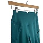 NWOT Free People Movement High Rise Zip Pocket Leggings in Teal Size S Blue Photo 5