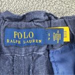 Ralph Lauren Polo  Linen Drawstring Wide Leg Pants Denim Blue Small Paperbag Photo 10