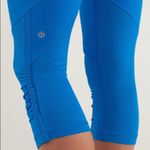 Lululemon Run: For Your Life Crop Beaming Blue / Laceoflage Polar Cream Blue Photo 2