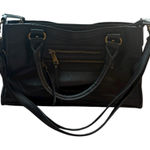 Rosetti Black Faux Leather Satchel Bag Crossbody Photo 0