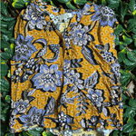 Anthropologie Anthropolgie Corey Lynn Calter Yellow Paisley Gia Blouse Size Medium Photo 0