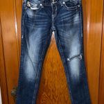 Vigoss  Women's Dark Blue Distressed Boyfriend jeans Photo 0