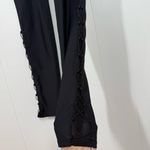 Carbon 38  Black Bungee Lace Ankle High Rise Leggings Photo 4