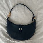 Ralph Lauren Polo mini polo ID shoulder bag pebbled navy crescent hobo Photo 3