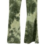 Green Tie Dye High Waisted Flare Stretch Lightweight Legging Pants Womens Small Photo 5