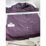 Gallery Womans Woman All Weather Coat 2 X Purple Zip/snap Front Pockets Photo 5