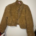 Le lis  Brown Corduroy Puffer Jacket Photo 0