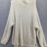Trouve Women's Sweater Dress Solid White Long sleeve Size Medium Large Mock Neck Photo 7