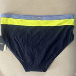DKNY  Navy Color Block Stretch Lined Bikini FullCoverage Swim Bottom Size XXL NWT Photo 3
