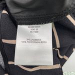 NEW Simply Emma Plus Size Gaucho Wide Leg Crop Pants Black Taupe Stripe Belted Photo 8