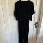 Norma Kamali  black v-neck short sleeve jumpsuit size small (36) Photo 5
