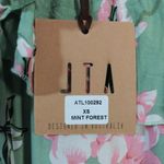 Abel the label  ATL Mint Forest Ruffle Handkerchief Hem Dress Size XS Photo 6
