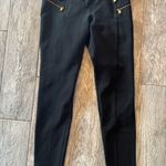 EXPRESS  Skinny Pants Trousers Black size 2 Mid Rise Zippers Moto Y2K 90s Stretch Photo 0