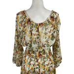 Fig and Flower Floral Pattern CottageCore Prairie Maxi Dress Banded Waist Large Photo 7