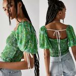 Free People  Back On Top in Green Size Small NWOT $98 Photo 8