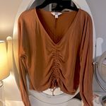 JoyLab Burnt Orange Joy Lab Cropped Top Photo 0