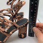 Rebecca Minkoff NWOB  Apolline Snake Leather Strappy heel Rosewood Size 6 M 1191 Photo 3