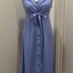 Mimi Chica  Periwinkle Blue Lilac Purple Cutout Tie-Front Midi Dress - XS Photo 8