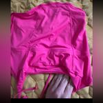 Gilly Hicks NWOT  micro corset pink tie top holster m Photo 3