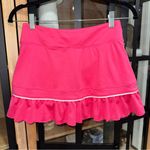 Nike  Tennis skirt skort US open ruffle hem drop neon barbie dri-fit pro shorts Photo 1