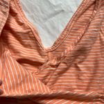 Patagonia  Organic Cotton Striped Orange Midi Dress‎ Medium Granola Gorpcore Cozy Photo 4