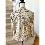 Rails Cream & Brown Lydia Blouse Puma Leopard Print Photo 1