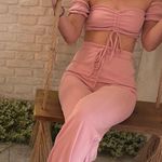 SheIn Pink Two Piece Set Photo 5