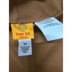 Ruby Rd Brown Pull On Suit Pants 2X Plus Size Business Formal Trouser Dress Pant Photo 4