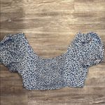 Princess Polly  Blue meadow floral crop top size 8 Photo 4