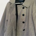Banana Republic  Women's Gold & Black Striped Double Breasted Jacket Trench Coat Photo 8