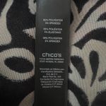 Chico's Jacket Womens XL Black Red Colorblock Scroll Travelers Topper Sheer Tunic Photo 7