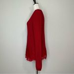 Lucky Brand  Red Lace Trim Knit Sweater Photo 5