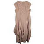 Kadem Sasson Womens Red White Pinstripe Lagenlook Asymmetrical Dress 2 16‎ 18 Size 16P Photo 1