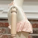 Xhilaration π Cutout solid peach halter bikini top / S / Excellent condition Photo 2