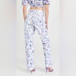 Isabel Marant Floral High Rise Straight Leg Jeans Ecru Size 42/10 Photo 1